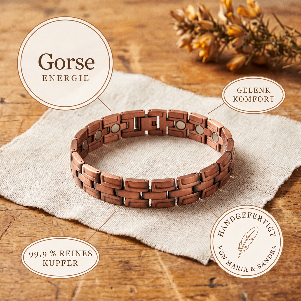 Alina's Gorse Herren-Kupferarmband