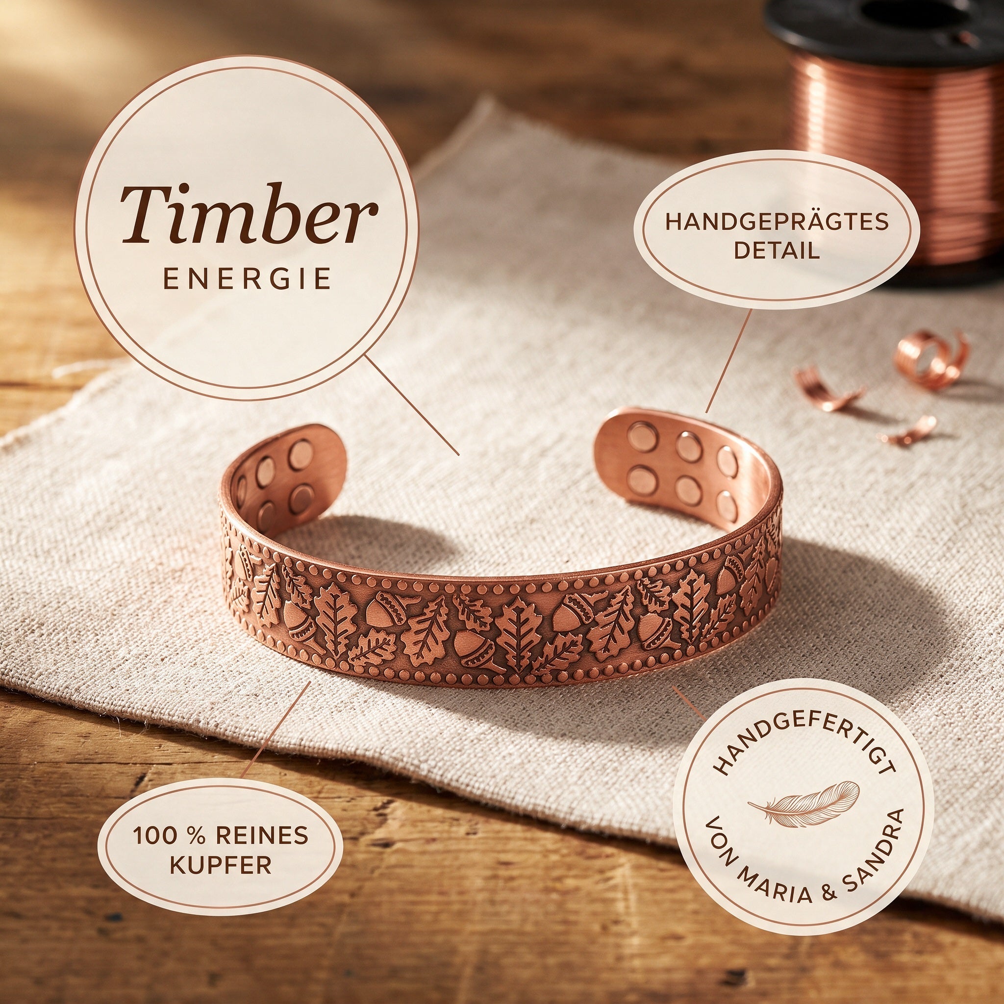 Alina's Timber Kupferarmband