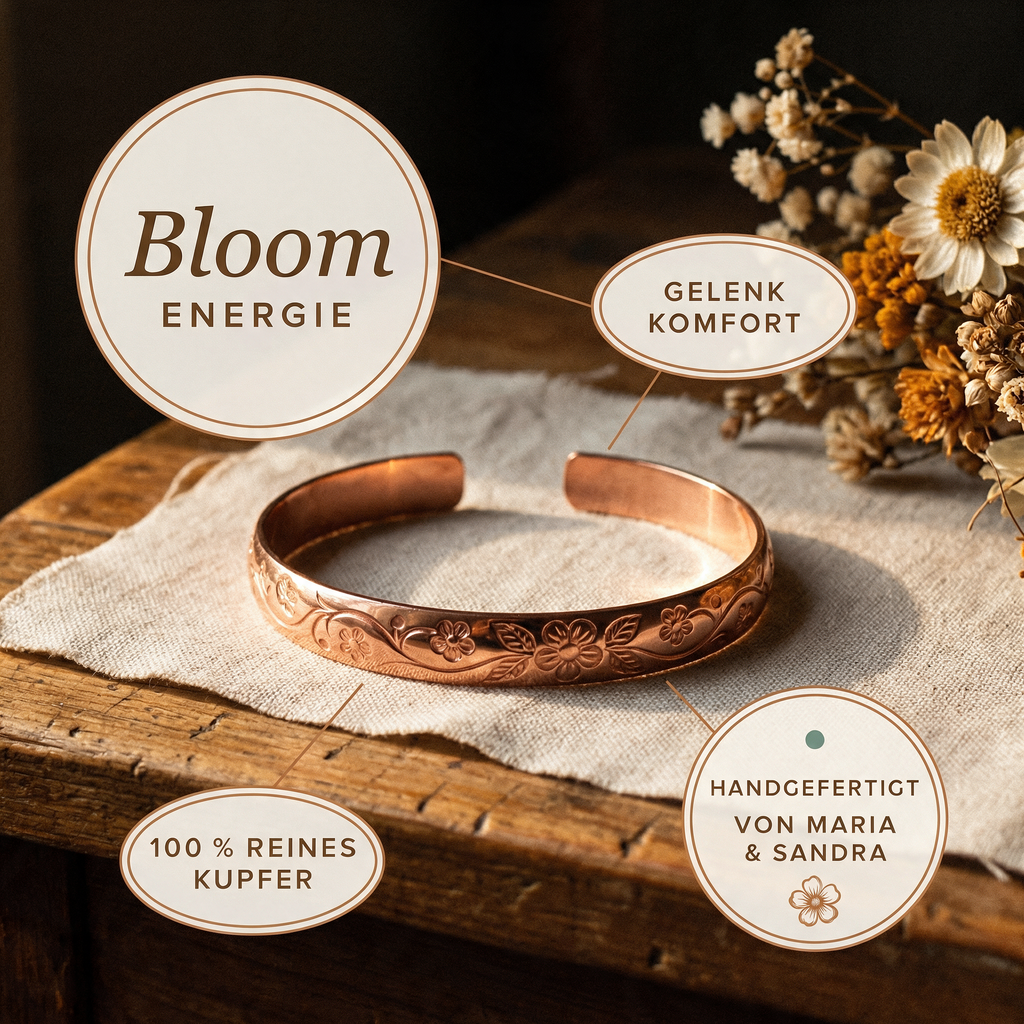 Alina's Bloom Kupferarmband