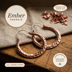 Alina's Ember Kupferohrringe