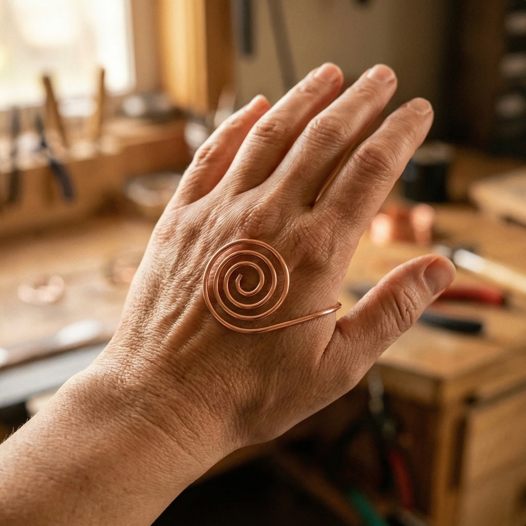 Alina's Flow Kupfer-Handspirale