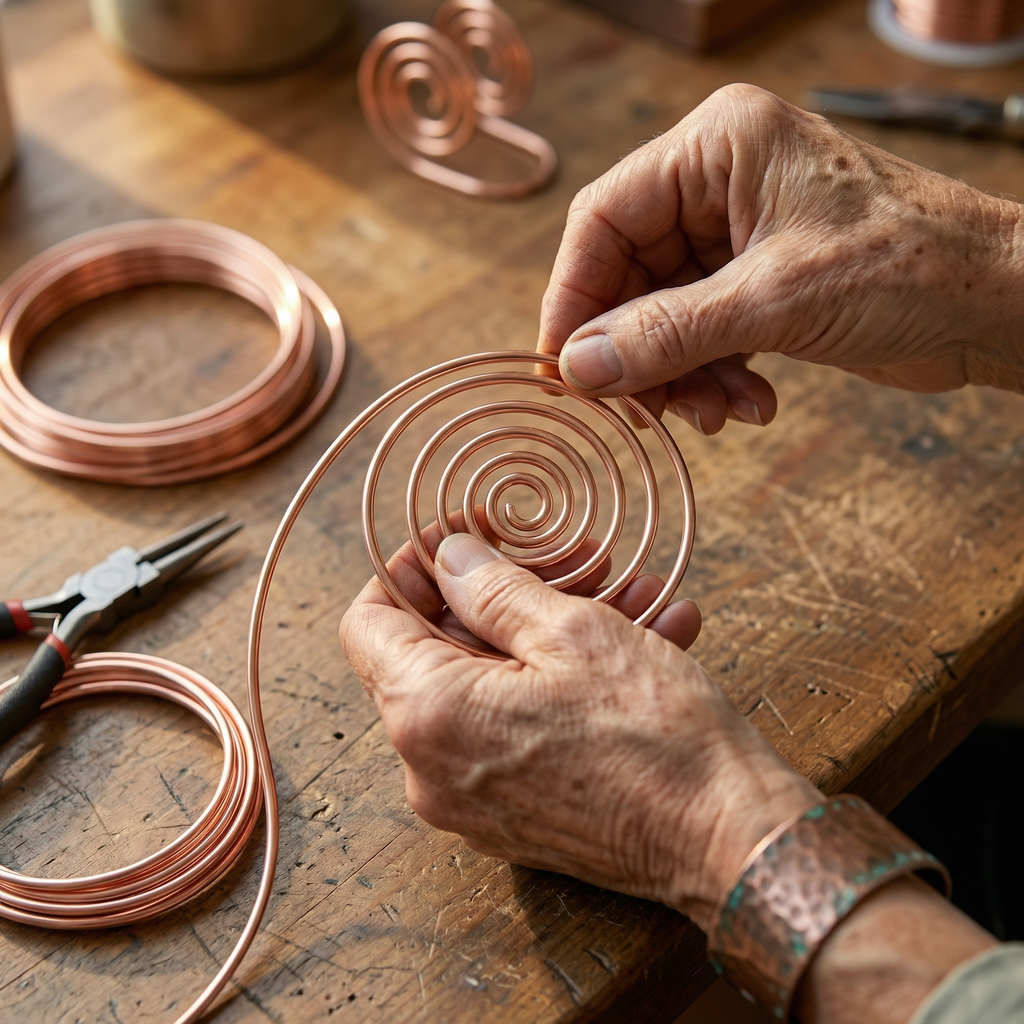 Alina's Flow Kupfer-Handspirale