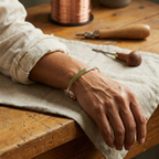 Alina's Jade Kupferarmband