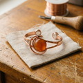 Alina's Sphere Kupferarmband Orange