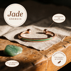 Alina's Jade Kupferarmband