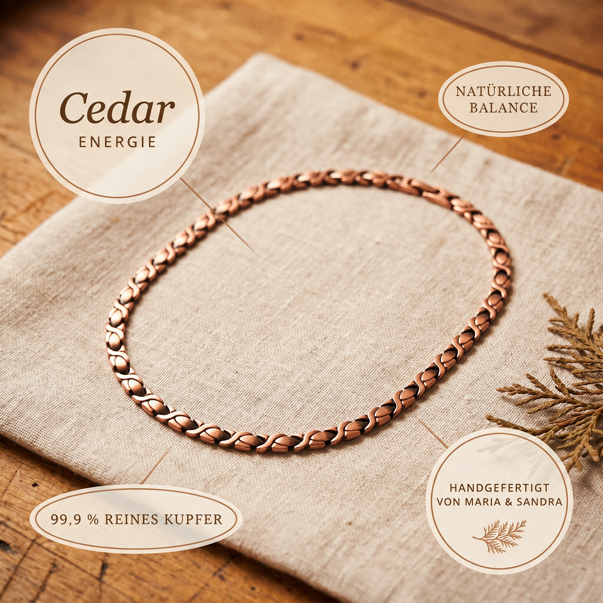Alina's Cedar Kupferkette