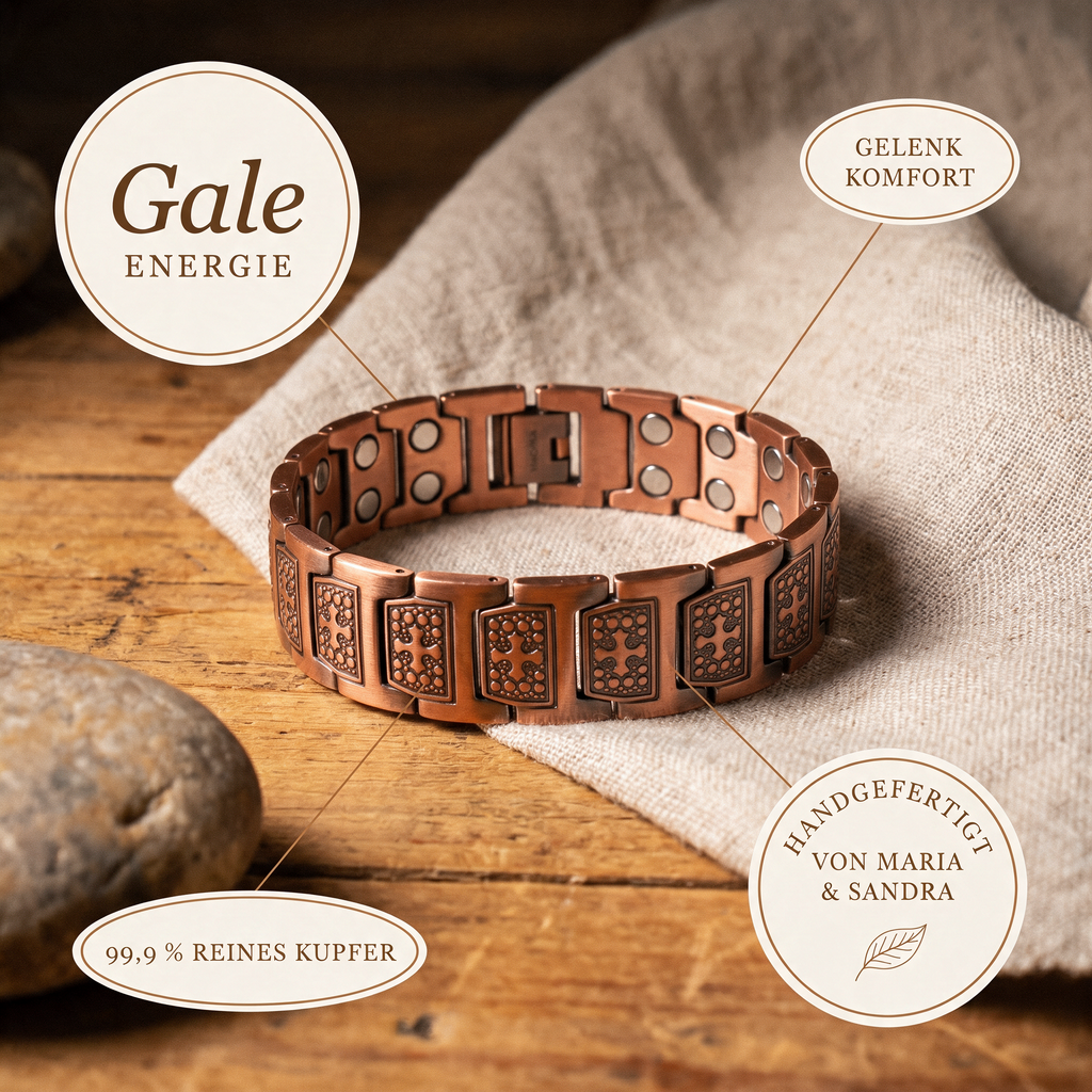Alina's Gale Herren-Kupferarmband