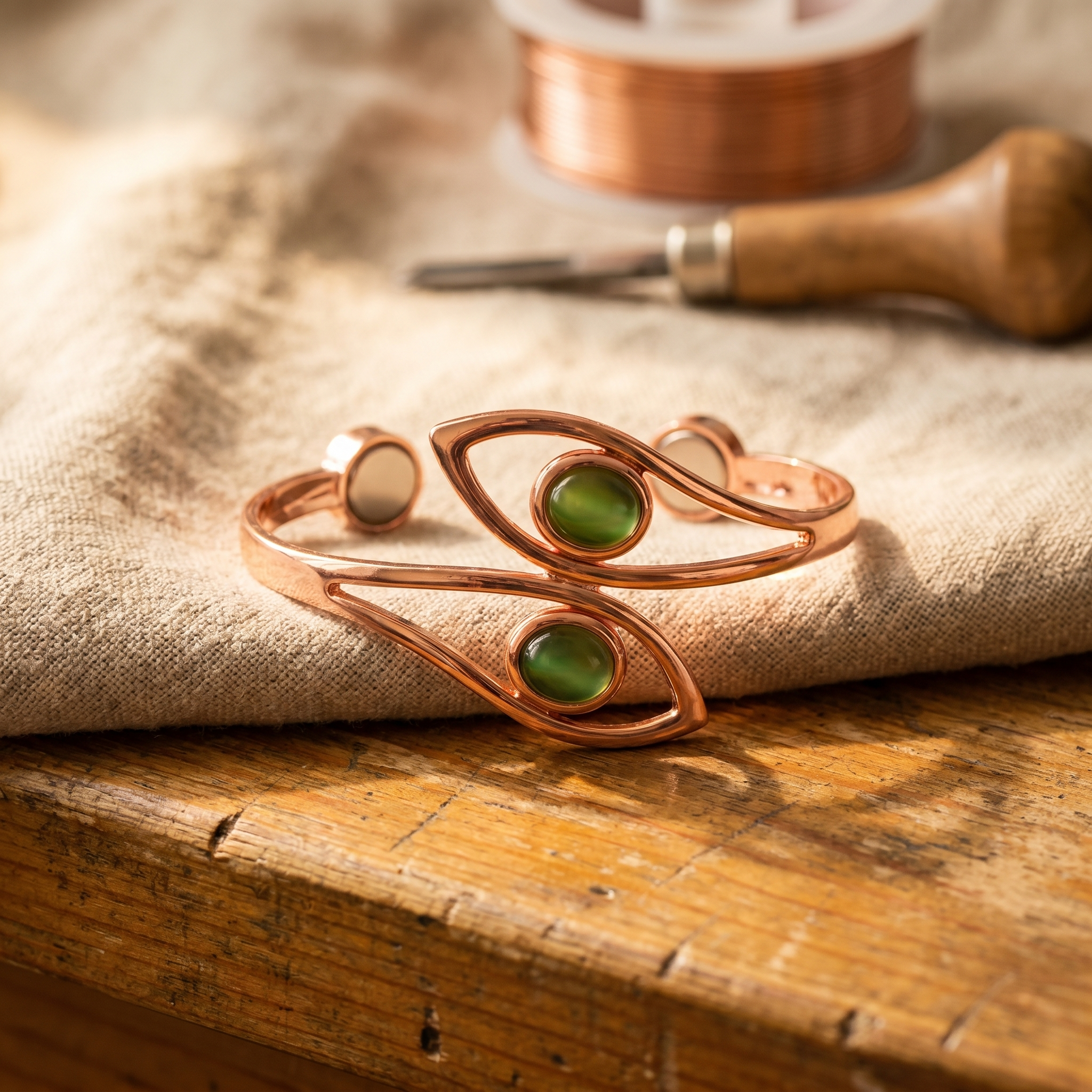 Alina's Opal Kupferarmband
