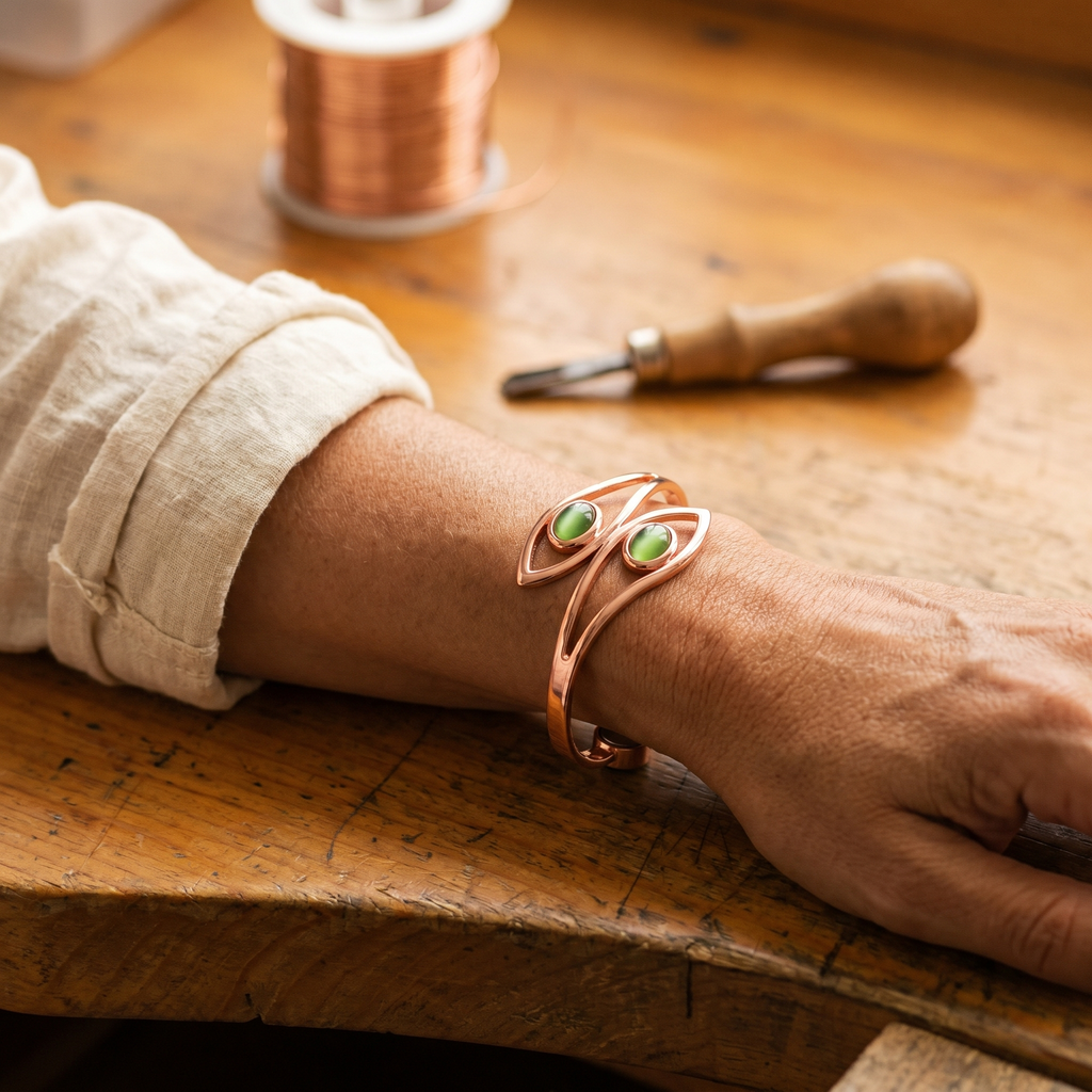 Alina's Opal Kupferarmband