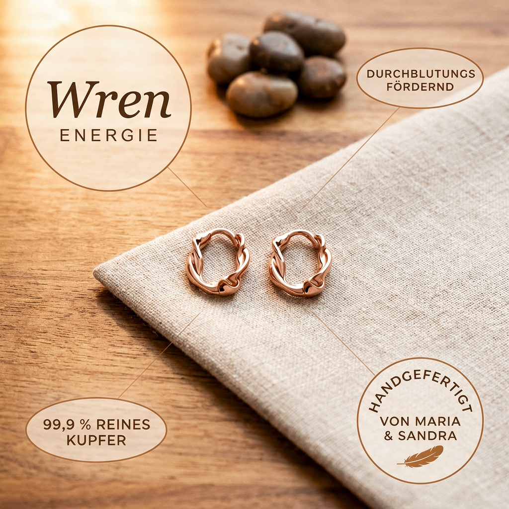 Alina's Wren Kupfer-Creolen