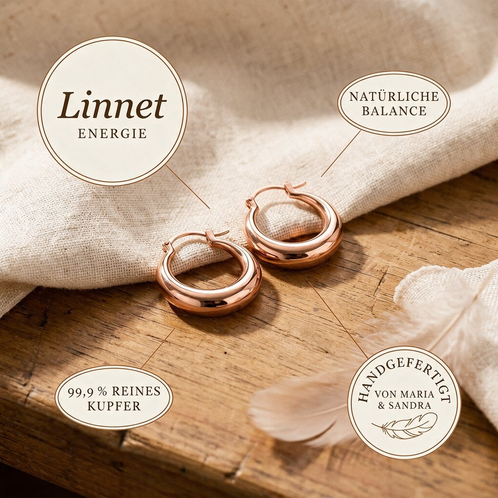 Alina's Linnet Kupfer-Creolen