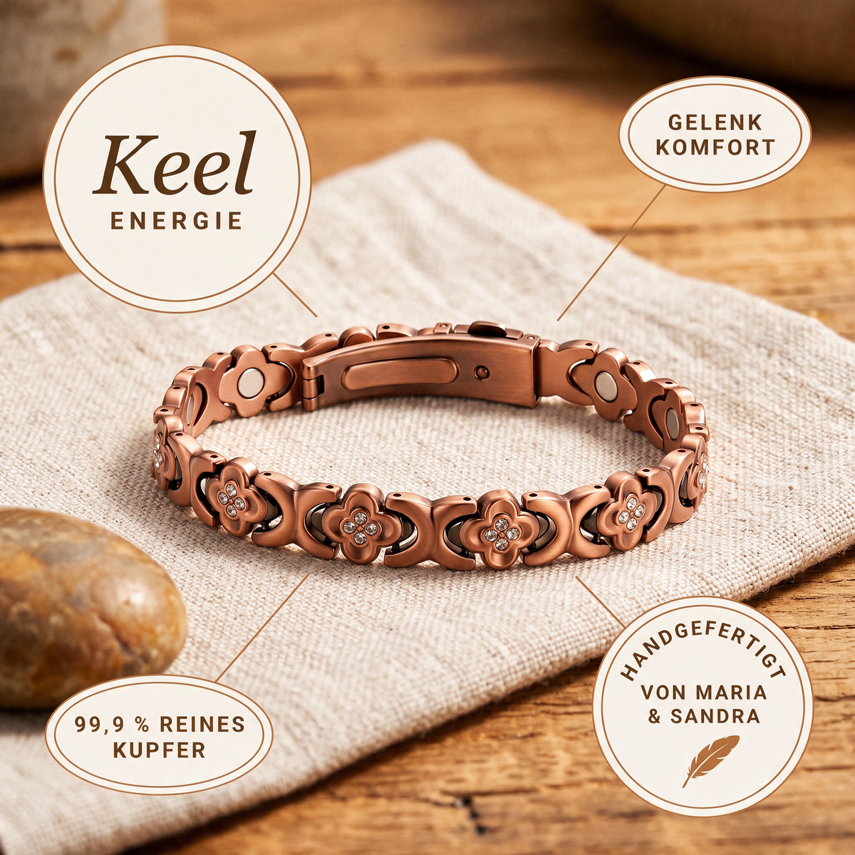 Alina's Keel Kupferarmband