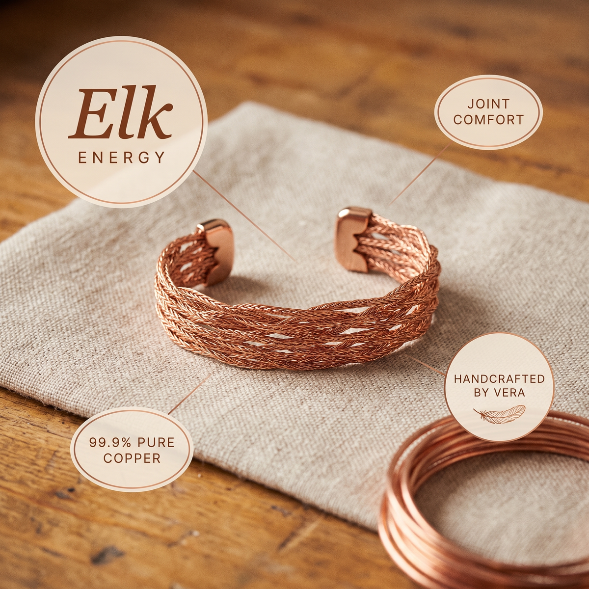 Alina's Elk Kupferarmband