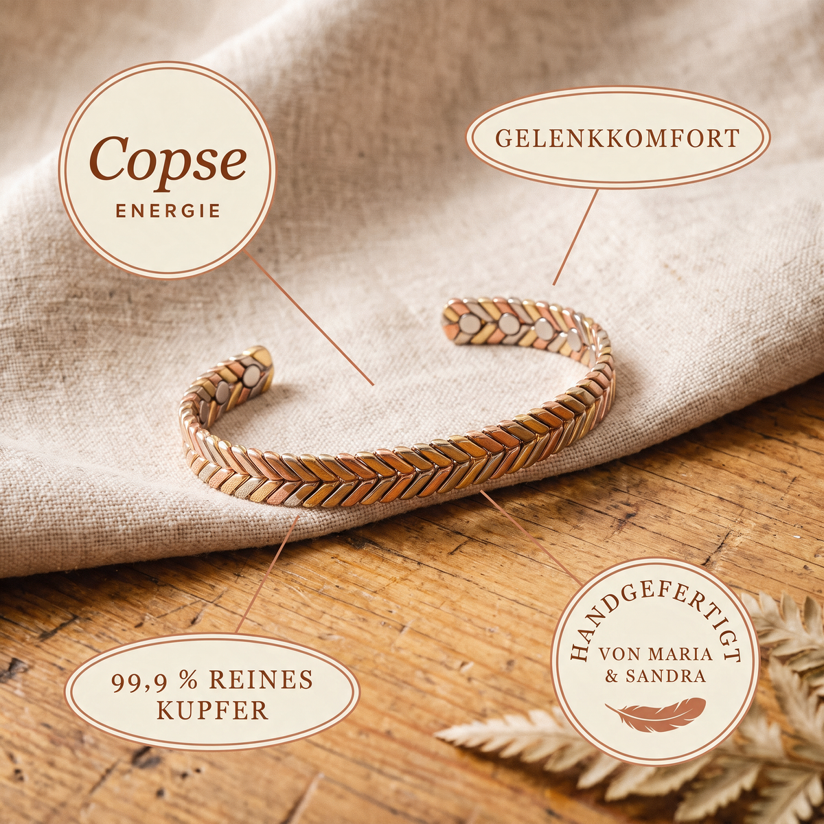 Alina's Copse Kupferarmband