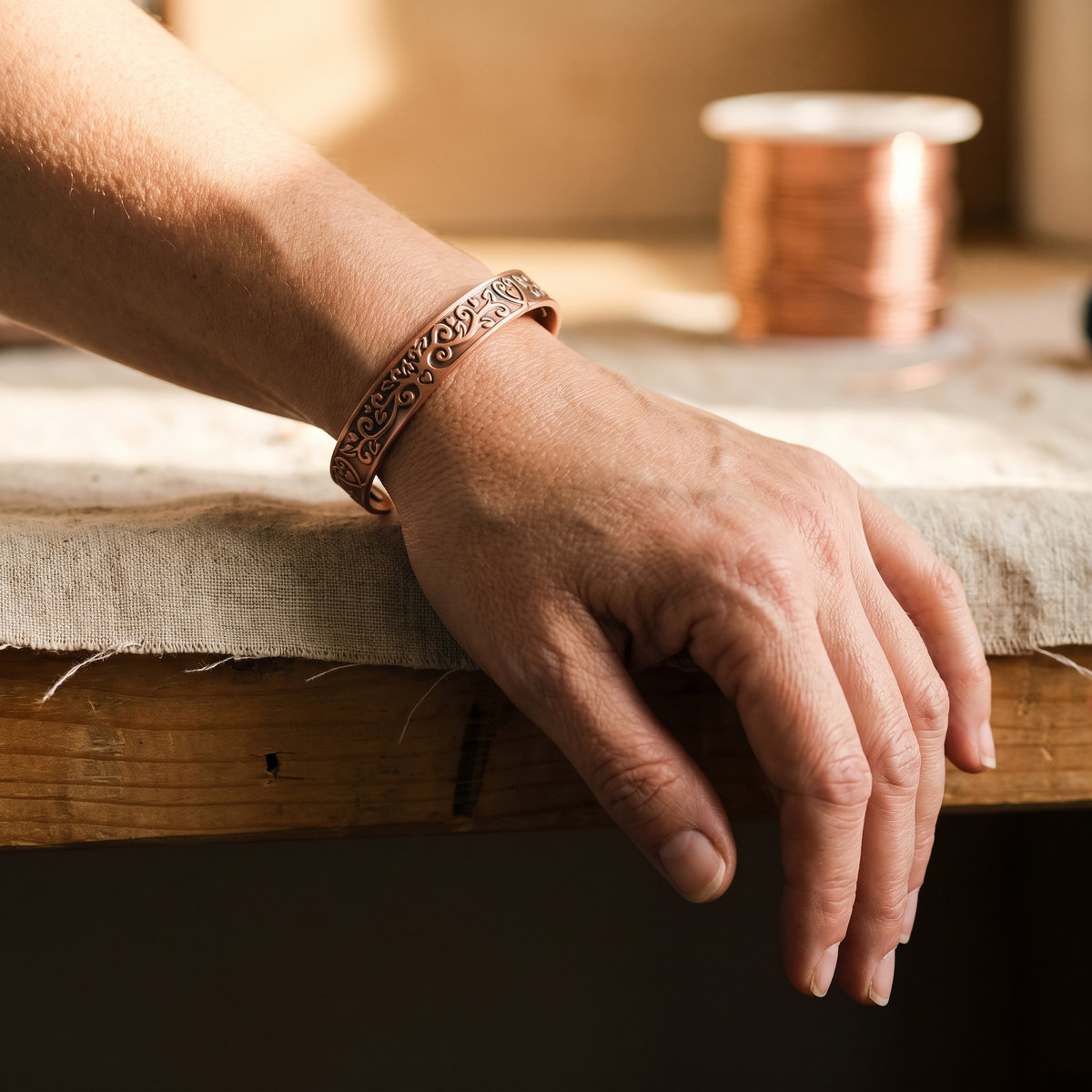 Alina's Tide Kupferarmband